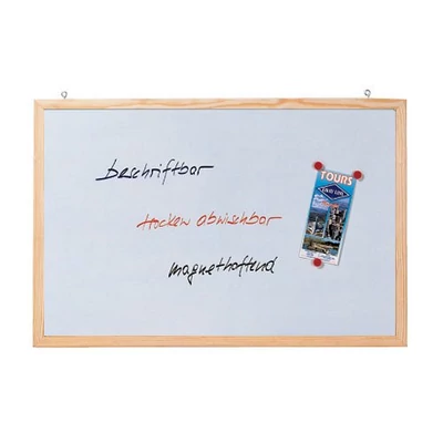 Fehértábla 30x40cm fakeretes CC-MM3040 lakkozott Franken