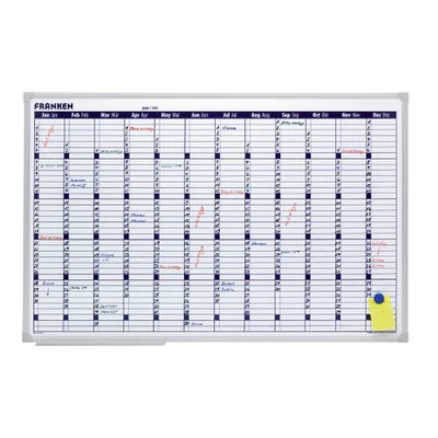 Tervtábla éves jan-dec. 60x90cm VO12 Franken