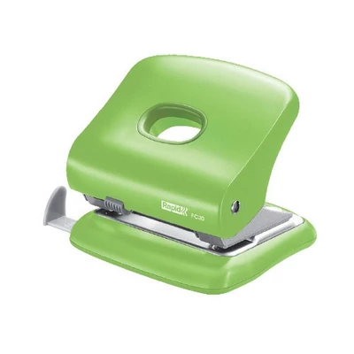 Lyukasztó Rapid FC30 Fashion 30lap zöld 04