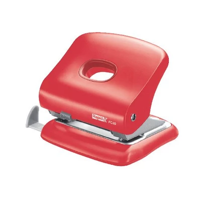 Lyukasztó Rapid FC30 Fashion 30lap piros 03
