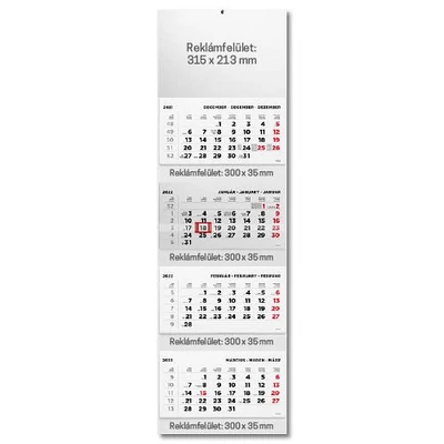 Speditőrnaptár Trans T073 4 tömbös 4 havi