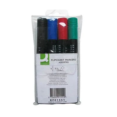 Flipchart marker 4db-os klt. kerek végű