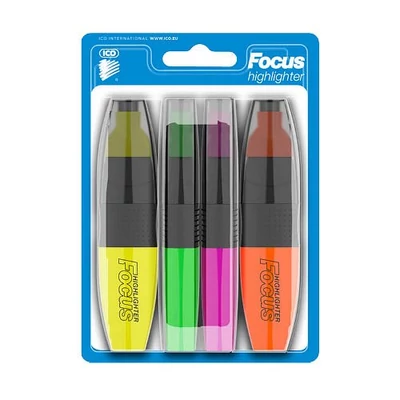 Szövegkiemelő klt. 4db-os ICO Focus