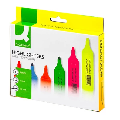 Szövegkiemelő klt. 6db-os Q-Connect KF01909