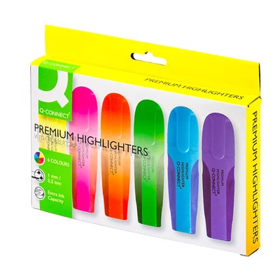 Szövegkiemelő klt. 6db-os Q-Connect Prémium