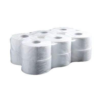 Toalettpapír 19cm kétrétegű hófehér mini 12 db/csom