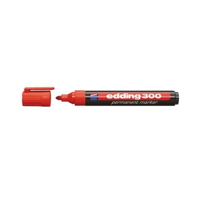 Edding 300 kerek permanent marker piros 03