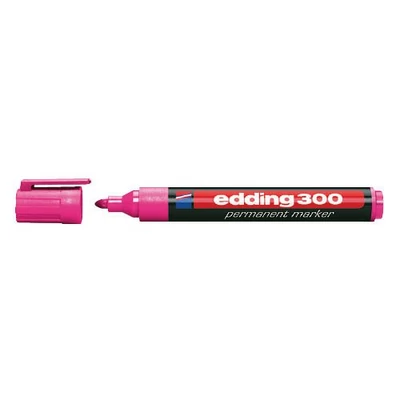 Edding 300 kerek permanent marker rózsaszín 10