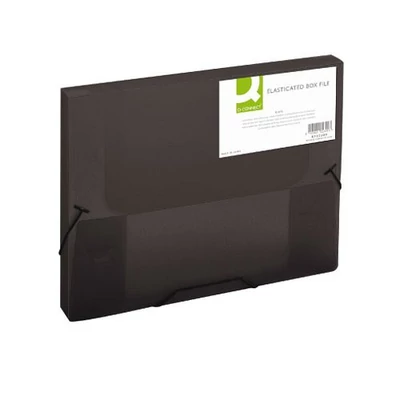 Iratgyűjtő gumis A/4 PP Q-Connect 25mm fekete 02