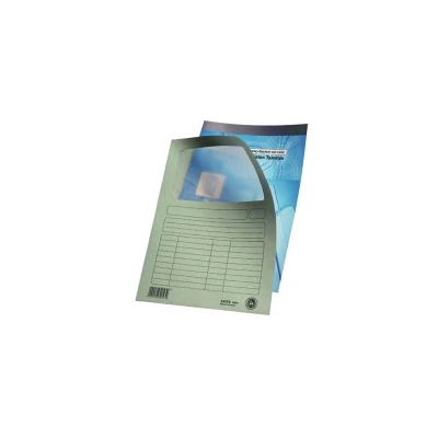 Iratgyűjtő A/4 karton ablakos világoszöld 22