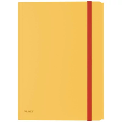 Iratgyűjtő gumis A/4 Leitz Cosy mobil extra tasakkal, PP meleg sárga 06