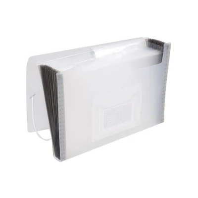 Irattartó harmonika 13 rekesz Q-Connect áttetsző kék 48