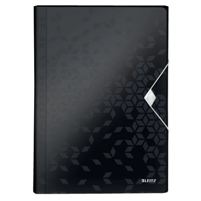 Irattartó harmonika WOW PP 6 rekesz Leitz fekete 02