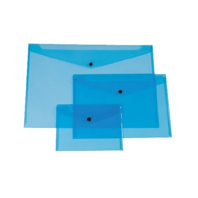 Iratgyűjtő tasak A/4 patentzáras Connect kék 01