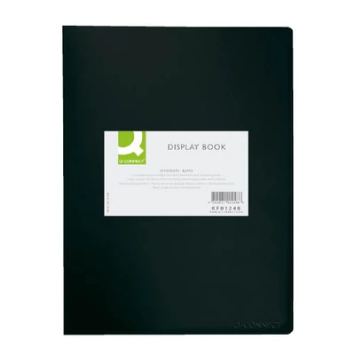 Iratvédő mappa 30 tasakos Q-CONNECT fekete 02