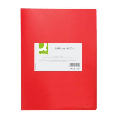 Iratvédő mappa 30 tasakos Q-CONNECT piros 03