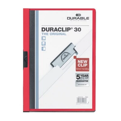 Klipmappa A/4 Duraclip 2200 piros 03
