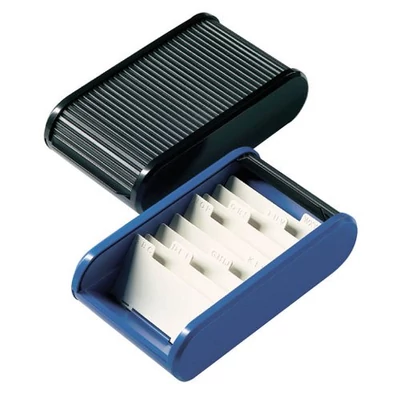 Névjegytartó box Helit kék 01, fekete 02