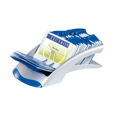 Névjegytartó Visifix Desk 2413 Durable 200db-os ezüst 39