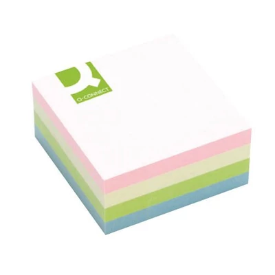 Öntapadós jegyzettömb 75x75mm 400lap színes pasztel Connect