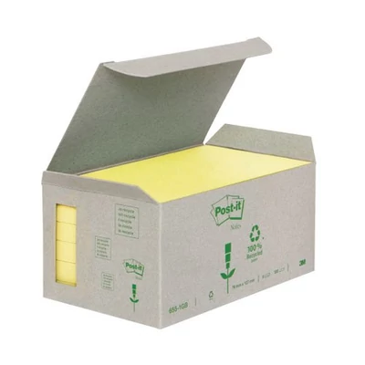 Post-it 655-1B 76x127mm 6x100 lap/csm GreenLine sárga