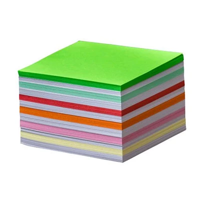 Kockatömb 8x8x5 cm ragasztott design színek