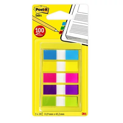 Post-it index 683-5CB 11,9x43,2mm 5x20 címke