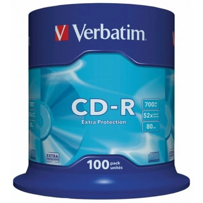 CD-R 700 MB, 80min, 52x, hengeren (DataLife) 100db