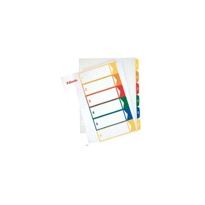 Regiszter A/4 MAXI ESSELTE karton, nyomtatható 6 részes