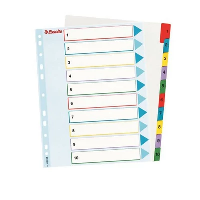 Regiszter újraírható Esselte MAXI A4 1-10 részes
