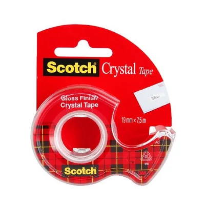 Ragasztószalag 19mmx7,5m Scotch 6-1975D kristály adagoló